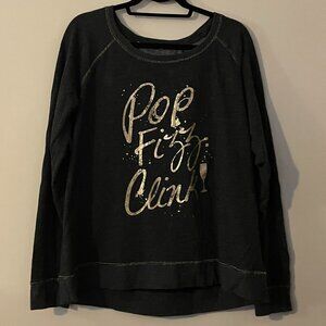 EUC XXL Maurices Pop Fizz Clink Sweatshirt in Charcoal Gray